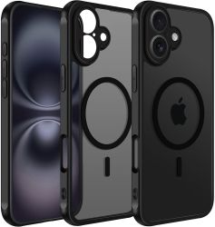 Кейс Full Matte Mag, за IPhone 16 Plus, Magsafe, Черен