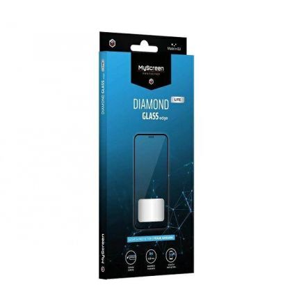 Стъклен протектор MyScreen, за Samsung Galaxy A22 4G, Lite Diamond Glass Edge Full Glue Cover, Черен