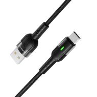Кабел Borofone, BU17 Starlight Intelligent Power-Off, 3A, USB-Type C, 1,2m., Черен