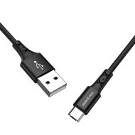 Кабел Borofone, BX20 Enjoy, USB-Micro USB, 2A, 1m., Черен