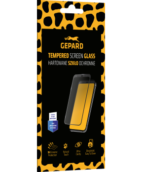 Стъклен протектор Gepard, за IPhone 15 Pro Max, Edge Full Glue Cover, Черен