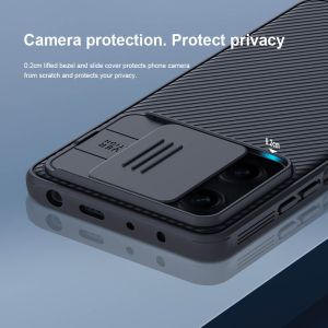 Кейс Nillkin със защита за камера, Camshield Pro PC+TPU, за Xiaomi Redmi Note 12 Pro Plus 5G, Черен