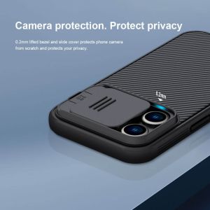 Кейс Nillkin със защита за камера, Camshield Pro PC+TPU, за Iphone 14 Pro, Мастилено лилав