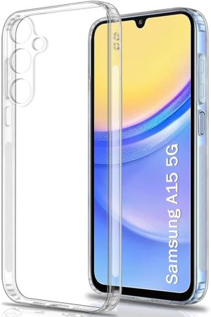 Плътен силиконов гръб Perfect 2mm за Samsung Galaxy A15 4G/5G, Защита около камерите, Прозрачен