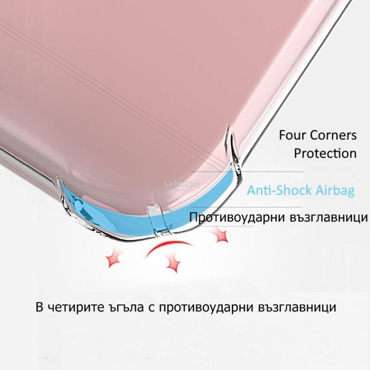 Anti Shock силиконов гръб за Iphone 5/5S/SE, Прозрачен