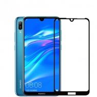 5D Premium Class Стъклен протектор Full Glue Cover Huawei Y6 2019, Черен