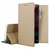Кожен калъф Flip Book Smart за Nokia 6.1 Plus 2018/X6 2018, Златен