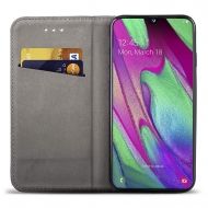 Кожен калъф Flip Book Smart за Samsung A405 Galaxy A40, Черен