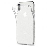 Силиконов блестящ гръб Lily Crystal Glitter за IPhone X/XS, Прозрачен