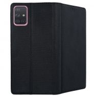 Кожен калъф Flip Book Smart за Samsung A715 Galaxy A71, Черен