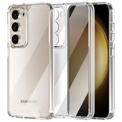 Силиконов кейс Armor Anti Shock за Samsung Galaxy S25, Защита около камерите, Прозрачен