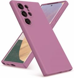 Кейс Silicone Lite за Samsung Galaxy S25 Ultra, Защита около камерата, Лавандула