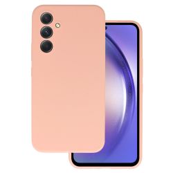Кейс Silicone Lite за Samsung Galaxy S25, Защита около камерата, Праскова