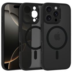 Кейс Full Matte Mag, за IPhone 15 Pro Max, Magsafe, Черен