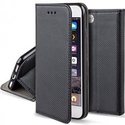 Кожен калъф Flip Book Smart за IPhone 7/8/SE 2020, Черен