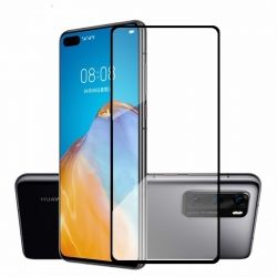 9D Стъклен протектор Smart Glass Gorilla Full Cover за Huawei P40, Черен