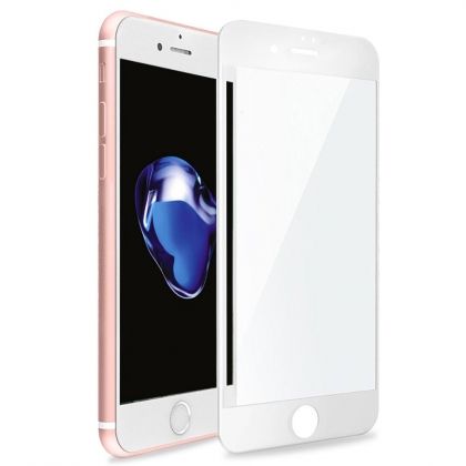 5D Стъклен протектор Smart Glass, Full Glue Cover, за IPhone 7/8 Plus, Бял