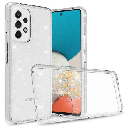 Силиконов блестящ гръб Lily Crystal Glitter за Samsung Galaxy A33 5G, Прозрачен
