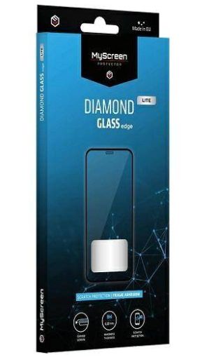Стъклен протектор MyScreen, за Samsung Galaxy S23, Lite Diamond Glass Edge Full Glue Cover, Черен