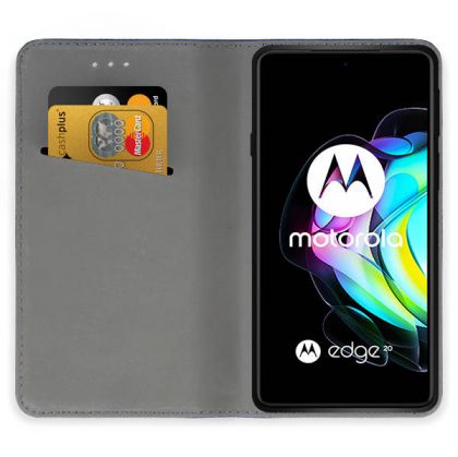 Калъф Flip Book Smart за Motorola Moto G54, Черен