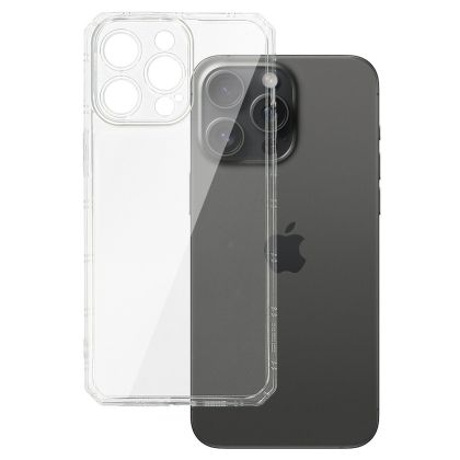 Силиконов кейс Perfect 2mm, за IPhone 15 Pro Max, Защита около камерите, Прозрачен