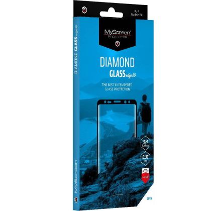 Стъклен протектор MyScreen, за Xiaomi Redmi Note 14 Pro, 3D Diamond Glass Edge Full Cover, Черен