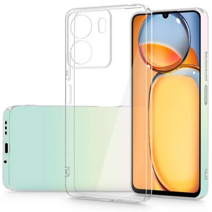 Силиконов кейс Armor Anti Shock за Xiaomi Redmi 13C 4G, Защита около камерите, Прозрачен