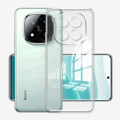Силиконов кейс Armor Anti Shock за Xiaomi Redmi Note 14 Pro 4G, Защита около камерите, Прозрачен