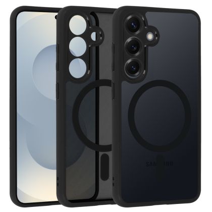 Кейс Full Matte Mag, за Samsung Galaxy S25, Magsafe, Черен