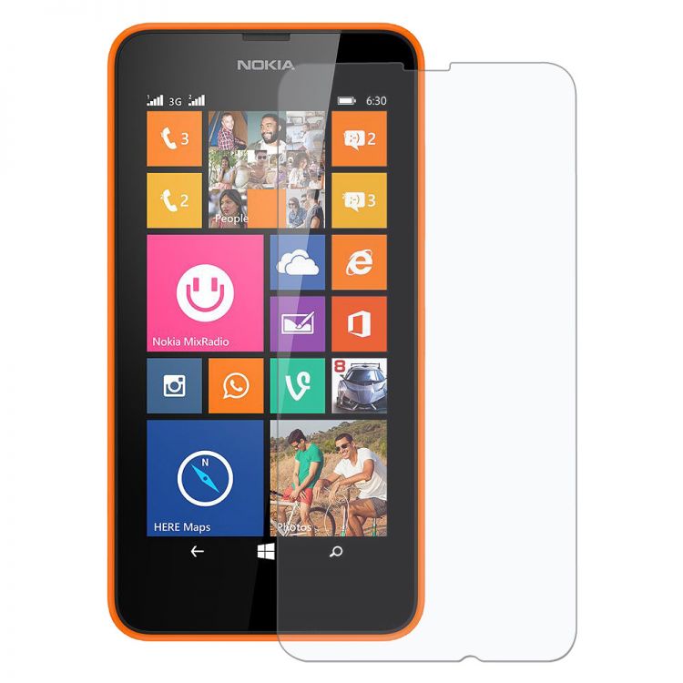 Стъклен скрийн протектор за Nokia  Lumia 630