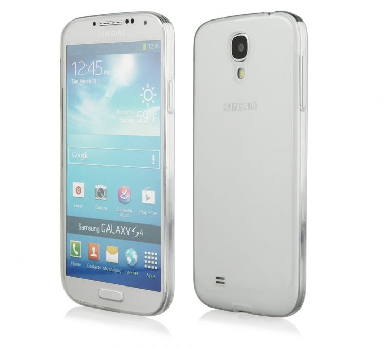 Ултра тънък прозрачен силиконов калъф за Samsung I9500 Galaxy S4