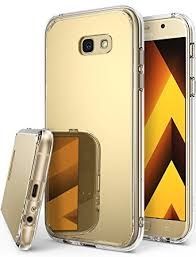 Луксозен силиконов гръб Mirror с огледален ефект в златно за Samsung A520 Galaxy A5 (2017)