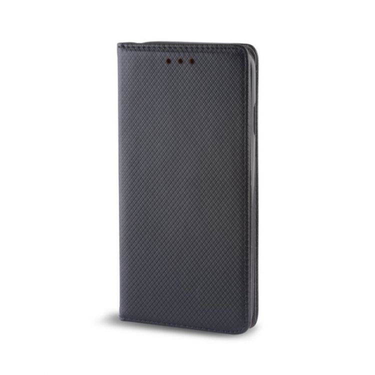 Кожен калъф Flip Book Smart за Nokia 6, Черен