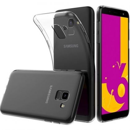 Ултра тънък силиконов гръб за Samsung J600 Galaxy J6 2018, Прозрачен