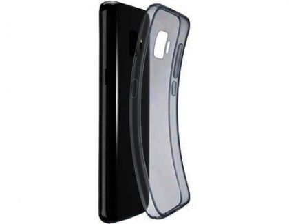 Ултра тънък силиконов гръб за Samsung J400 Galaxy J4 2018, Черен/Прозрачен