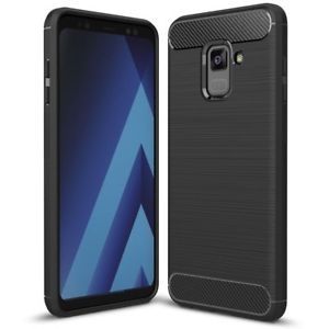 Anti Shock гръб Carbon за Samsung A600 Galaxy A6 2018, Черен
