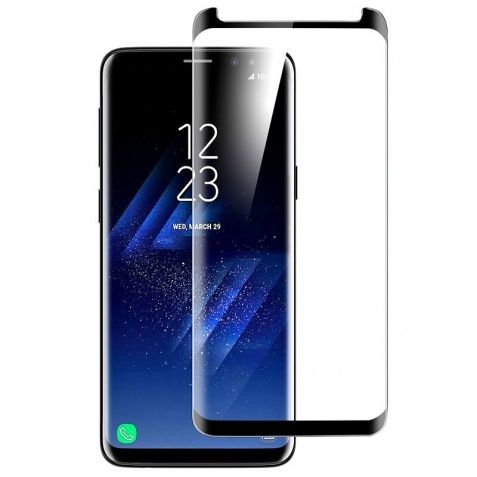 5D Стъклен протектор Hard Glass Full Glue Cover за Samsung G965 Galaxy S9 Plus, Черен