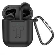 Безжични слушалки Bluetooth HOCO ES32 Plus Original TWS+Черен силиконов кейс, Черни
