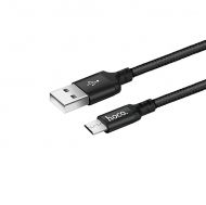 USB кабел Hoco Time Speed X14 Micro USB 2,4A, 2m, Черен