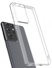 Ултра тънък силиконов гръб за Samsung Galaxy S21 Ultra, Прозрачен