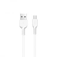 USB кабел HOCO X13 Easy Charged Micro USB 2.4А, 1m., Бял