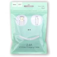 USB кабел HOCO X13 Easy Charged Micro USB 2.4А, 1m., Бял
