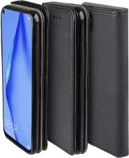 Кожен калъф Flip Book Smart за Huawei P40 Lite, Черен