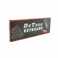 Клавиатура DeTech DE6082UC, USB, Кирилизирана, Черна