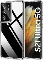 Плътен силиконов гръб Perfect 2mm за Samsung Galaxy S21 Ultra, Прозрачен
