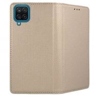 Калъф Flip Book Smart за Samsung A125 Galaxy A12, Златен