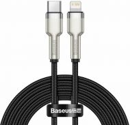 Кабел Baseus, Cafule Metal, USB-Lightning, 2.4A, 2m., за IPhone, (CALJK-B01), Черен