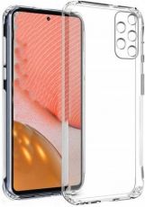 Плътен силиконов гръб Perfect 2mm за Samsung Galaxy A72 4G/5G, Защита около камерите, Прозрачен