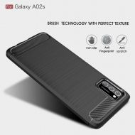 Anti Shock гръб Carbon за Samsung Galaxy A02S, Черен
