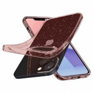 Силиконов кейс Spigen Liquid Crystal Glitter, с брокат за IPhone 13 (ACS03517) , Розов прозрачен